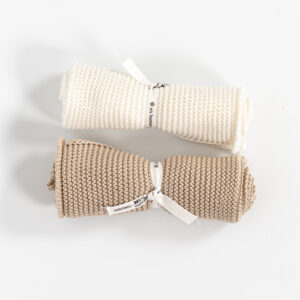 Toalla algodón orgánico - 30 x 30 cms., Blanca